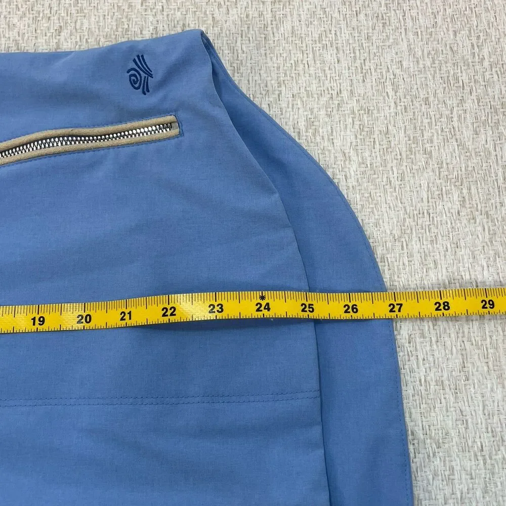 Peter Millar Womens L Surge Golf Full Zip Stretch Vest Light Blue - Picture 8 of 8